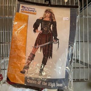 California Costumes Pirate Queen Costume - Black and Red